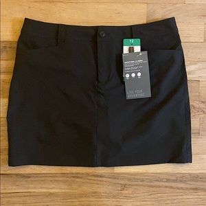 NWT Eddie Bauer Black Hiking Skort skirt athletic